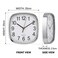 Modern 20cm Square Wall Clock &ndash; Minimalist Design with Bold Easy-to-Read Numbers &ndash; Accurate Quartz Movement &ndash; Compact Square Timepiece for Home, Office &amp; Kitchen-White
