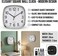 Modern 20cm Square Wall Clock &ndash; Minimalist Design with Bold Easy-to-Read Numbers &ndash; Accurate Quartz Movement &ndash; Compact Square Timepiece for Home, Office &amp; Kitchen-White