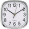 Modern 20cm Square Wall Clock &ndash; Minimalist Design with Bold Easy-to-Read Numbers &ndash; Accurate Quartz Movement &ndash; Compact Square Timepiece for Home, Office &amp; Kitchen-White