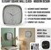 Modern 20cm Square Wall Clock &ndash; Minimalist Design with Bold Easy-to-Read Numbers &ndash; Accurate Quartz Movement &ndash; Compact Square Timepiece for Home, Office &amp; Kitchen-Grey