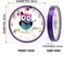 Cuisine Art 30cm Kids Owl Wall Clock &ndash; Silent Non-Ticking Sweep Movement &ndash; Large 12-Inch Face for Nursery, Kids Room &amp; Classroom &ndash; with Easy-to-Read Numerals - Purple Frame
