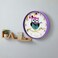 Cuisine Art 30cm Kids Owl Wall Clock &ndash; Silent Non-Ticking Sweep Movement &ndash; Large 12-Inch Face for Nursery, Kids Room &amp; Classroom &ndash; with Easy-to-Read Numerals - Purple Frame