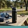 Cuisine Art Insulated Stainless Steel Water Bottle with 2-Way Straw Lid &ndash; 18/8 Pro-Grade Vacuum Flask &ndash; Leakproof Sports Bottle with Sip Straw &amp; Direct Swig Spout &ndash; 100% BPA-Free &ndash; 560ml, Black