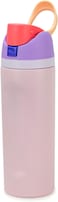 Cuisine Art Insulated Stainless Steel Water Bottle with 2-Way Straw Lid &ndash; 18/8 Pro-Grade Vacuum Flask &ndash; Leakproof Sports Bottle with Sip Straw &amp; Direct Swig Spout &ndash; 100% BPA-Free &ndash; 560ml, Pink