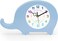 Dinosaur Wall &amp; Table Clock &ndash; Silent Non-Ticking Sweep Movement &ndash; 3D Dino Character Design for Kids &amp; Nursery &ndash; Standing or Hanging Decorative Clock-Blue