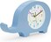 Dinosaur Wall &amp; Table Clock &ndash; Silent Non-Ticking Sweep Movement &ndash; 3D Dino Character Design for Kids &amp; Nursery &ndash; Standing or Hanging Decorative Clock-Blue