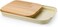 Obje Plastik Woods Sliding Cutting Board with Holder, 40.5x25cm Natural Beechwood Chopping Board, BPA-Free Plastic Tray for Food &amp; Waste Collection, Kitchen Prep Station &ndash; Made in Turkey - Beige