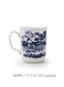 Claytan Earthenware Classic Blue Windmill Pattern Mug, 340ml, White (Set of 4)   Premium Coffee &amp; Tea Mugs   Vintage Blue Drinkware for Home, Office, Caf&eacute; &amp; Gifting