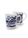 Claytan Earthenware Classic Blue Windmill Pattern Mug, 340ml, White (Set of 6)   Premium Coffee &amp; Tea Mugs   Vintage Blue Drinkware for Home, Office, Caf&eacute; &amp; Gifting