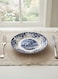 Claytan Earthenware Classic Blue Windmill &amp; Floral Pattern Salad Plate, 8.1 Inch, White (Set of 4)   Premium Dessert, Appetizer &amp; Side Plate   Vintage Tableware for Home, Office, Caf&eacute; &amp; Gifting