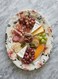 Claytan Earthenware Jasper Oval Platter Floral Pattern, 14 Inch, White (Set of 6)   Premium Serving Platters for Main Course, Appetizers, BBQ, Seafood &amp; Desserts   Elegant Tableware for Home &amp; Gifting