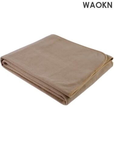 Polyester Solid Color Blanket 100x150 cm, Soft Air Conditioning Blanket, Nap Flannel Sofa Blanket, Light and Breathable Nap Warm Nap Blanket, Outdoor Picnic Mat on The Beach