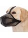 Tyasdery Dog Muzzle, Soft Nylon Anti Biting Barking Chewing Mesh Muzzle Breathable Dog Mouth Cover Pets Muzzle for Small Medium Dogs Prevent Biting Barking Eating (S)