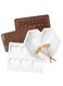Silicone Chocolate &amp; Candy Molds with Letter Stamps and Breakable Hammer - Perfect for DIY Baking in Home Kitchen