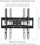 Homey Tech IBX-700P Universal TV Wall Mount &acirc;&euro;&ldquo; 120&Acirc;&deg; Swivel, &Acirc;&plusmn;15&Acirc;&deg; Tilt, Low Profile, Fits 32-80 Inch TVs (Max 65kg, VESA 600x400)