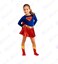 Super Girl Costume &ndash; Cape, Top &amp; Shoes Included - Small