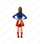 Super Girl Costume &ndash; Cape, Top &amp; Shoes Included - Small