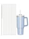 Pack Replacement Straws for Stanley Cup - Compatible with 30 oz &amp; 40 oz Tumblers, Plastic with Cleaning Brush (Clear)