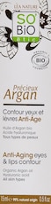 So'Bio &Eacute;tic So Bio Organic Argan Oil Eyes &amp; Lips Contour Cream 15ml, Organic Argan Anti-Aging Facial Care, All Skin Types.