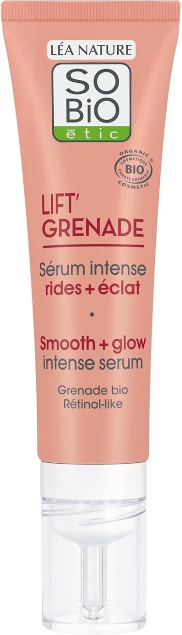 سيروم سو بيو اورجانيك ليفت سموث اند جلو من سوبيو ايتيك، غني بالرمان العضوي للتألق وتقليل التجاعيد، 30 مل