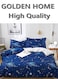 HOME 6 Piece King/Queen/Single size, striped pattern duvet cover set. set includes 1 Comforter Cover, 1 Fitted Bedsheet, 4 Pillowcases