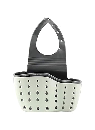 Dubai Gallery Sink Shelf Soap Sponge Drain Rack Grey 22Cm