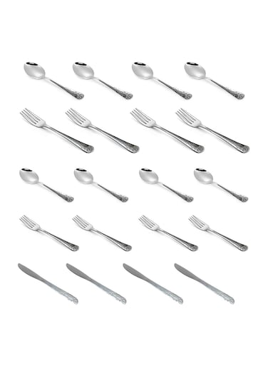 Stainless Steel Teaspoon Tablespoon Tea Fork Table Fork 20Pcs Cutlery Set