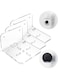 DONSONs Acrylic Small Floating Shelf for Security Cameras, Baby Monitors, Speakers, Plants &amp; More - 4'' Universal No Drill Shelves Easy to Install with Strong Tapes &amp; Screws (Clear 3 Pack)