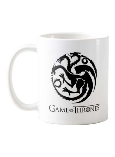Piece Game Of Thornes Printed Mug White/Black