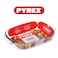 Pyrex Irresistible 2.7L Rectangular Glass Roaster - Durable, Oven, Freezer &amp; Dishwasher Safe
