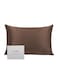 100% Pure Mulberry Queen Pillowcase Silk Coffee Brown 76x51cm