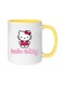 Hello Kitty Text Printed Coffee Mug Yellow/White