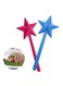 Salt Shaker 2-piece Set Salt and Pepper Shaker Magic Stick Star Shaped Salt Dispenser Kitchen Accessories are Designed to Be The Perfect Complement to The Table Experience