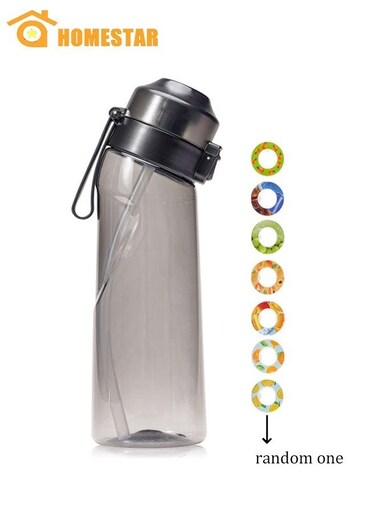 Sports Water Bottle with one Flavored Pods, Fruit Scented Flavored, Leak Proof Water Bottle, for Kids, Adults, Sports and Travel