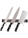 Magnetic Knife Bar, Magnetic Strip, Knife Holder With Hooks - Holds Up To 3 Knives - 13 Inches - Large, Black - 1Ct Box - Met Lux - Restaurantware