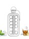 Portable Ice Ball Maker 2 in 1 Sanitary Ice Cube Trays for Freezer Round Ice Cube Mold Makes 17 Cubes,Ice Maker Bottle with Lid Easy Release