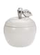 Harmony Ceramic 7 Inch Apple Pot - White
