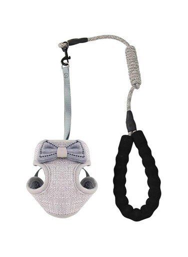 GTVGJH Escape Cat Harness with Leash Adjustable Bowknot Vest Chest Strap Pet Supplies Pulling Strap Walking Training Accessories