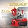 12V Electric Car Jack Set 5 Ton Capacity Portable Vehicle Lift Kit with LED Light