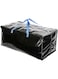 Heavy Duty Extra Large Thicker Waterproof Storage Bags with Backpack Straps, Handles, Zippers for House Moving, Travel Duffel Bags, Camping, Holiday Decorations Storage Backpack, 80&times;40&times;35cm, Black