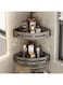 MedMad 2 Pack Corner Shower Shelf, Adhesive Bath Corner Bathroom Shower Rack With Hooks, No Drilling Wall Mounted Shower Shelves Organizer for Bathroom, Toilet, Kitchen (C)