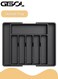 Large Capacity Expandable Silverware Drawer Organizer &acirc;&euro;&ldquo; BPA-Free Utensil Tray with Adjustable Compartments &acirc;&euro;&ldquo; Cutlery Holder for Spoons, Forks, Knives &acirc;&euro;&ldquo; Sleek Black Design