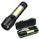 Rechargeable Flashlight Green Plastic Box