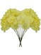 YATAI 2pcs Artificial Flowers Bouquet, Elegant Faux Silk Hydrangea Flowers, No Maintenance, Eco-Friendly Faux Flower, Allergy-Free Fake Flowers for Vase, Faux Floral Arrangement for Home Decor, Yellow