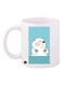Bare Bear Printed Mug White/Blue Standard Size