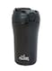 Morning Travel Coffee Mug with Lid and Straw 400ml, Insulated Stainless Steel Coffee Tumbler, Travel Coffee Cup for Hot and Cold Beverage, Leakproof and Spillproof, 14 oz, Black - SI232021
