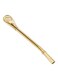 Steel Filter Straw Spoon Gold 17.7x2cm