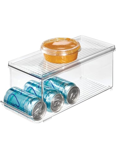 iDesign Fridge Binz Soda Holder Plus, ID70938ES, Clear, Plastic