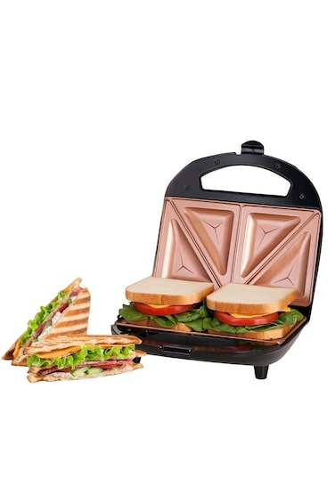 Non-stick Sandwich Maker &ndash; Compact Electric Toaster Grill, Fast Heat, Cool Handle, Easy Clean