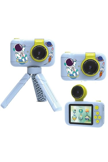Kids Flip Digital Camera with 180&deg; Flip Lens, 12MP Photos, 1080p Video &amp; Tripod